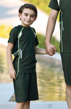 Erkek Çocuk Kısa Kol Spor T-Shirt, Şort Takım